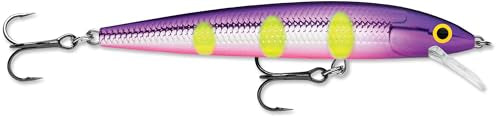 Rapala Husky Jerk Jerkbait – Suspending Hard Bait | Bass Walleye and Pike Fishing Lure, Twitch and Pause Action - color: Voodoo Haze, size: Body Length: 3-1/8"