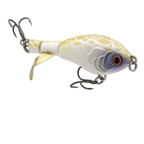 Strike King Bitsy Chickin Fishing Lure, Topwater Plopper, 2 1/2-Inches, 1/4-Ounce - color: Bone