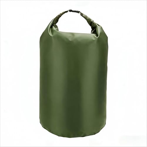 CMCOOPLX 10L/20L/40L/70L Waterproof Dry Bags, Lightweight Canoe Storage for Kayaking Rafting Boating Hiking Camping Travel Fishing Sea Swimming - color: Army Green, size: 20L