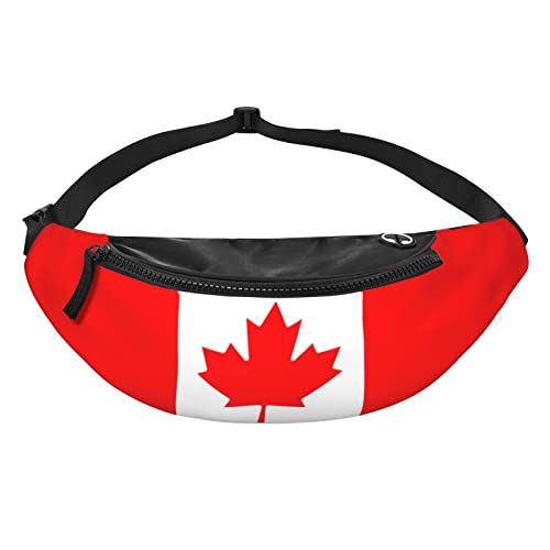 Canada Flag Fanny Pack Crossbody Waist Bag Pack for Men Women. Belt Bag for Travel Walking Running Hiking Fishing. - color: Canada Flag