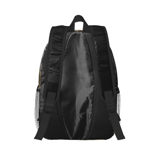 Marble Black And White Gold 15 Inch Backpack Laptop Travel Bag For Men Women With Multiple Pockets Casual Hiking Gym Sport - color: Marble Black and White Gold