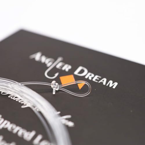 8 Pack Welded Tapered Leader Fly Fishing Leader with Loop 9ft 0/1/2/3/4/5/6/7X Nylon Fly Leader … - color: Fly Leader & strong loop, size: 7x
