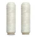 2-Pack Clear Elastic Fishing Line, Invisible Bait Thread 0.2mm (~0.008in), 656ft per Spool, Transparent Stretch Line for Rigging & Bait Tying, for Salmon, Sturgeon & Bass