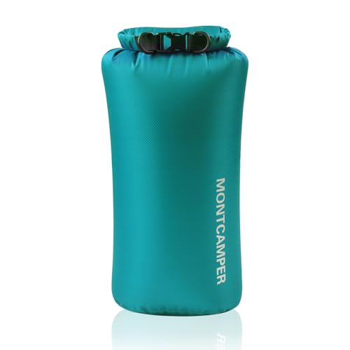 Waterproof Dry Bag 10L – 30D Nylon Roll Top Dry Sack with PU Coating, Lightweight Water-Resistant Storage for Kayaking, Camping, Hiking, Fishing & Beach (Turquoise Blue) - color: Turquoise blue, size: 10L