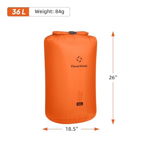 Thous Winds Waterproof Dry Bag, Lightweight Dry Sack for Hiking, Camping, Boating, Backpacking, Kayaking, 36L - color: COCO White, size: 36L