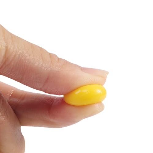 TPR Simulation Fake Corn Soft Baits Corn Carp Fishing Lures Floating Baits with Nice Scent for Carp,Trout Fishing,Cat Fish - color: Yellow- E 10mm 50PCS Ball Shape