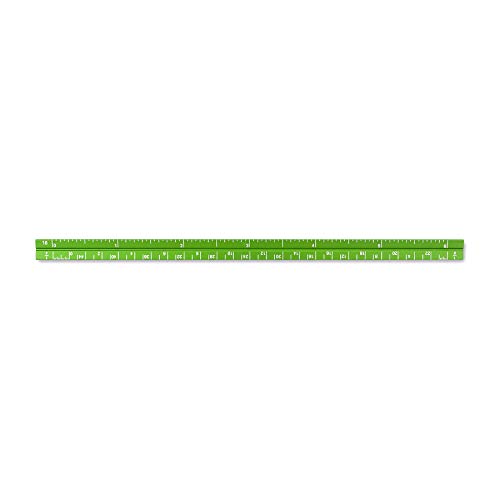 Alumicolor 3610-6 Aluminum Combination Pocket Scale, 6IN, Green - color: Green, size: 6 Inch, style: Combination