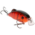 Strike King Hybrid Hunter Shallow Jr. Fishing Lure, Shallow Diving Crankbait, 90-Degree Bill, 3D Eyes, Loud Rattle, Dives 1 to 3-Feet,Size 4 & 6 Treble Hooks - color: Fire Craw, size: 1/2 oz