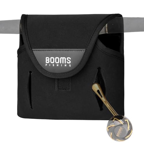 Booms Fishing Spinning Reel Cover, Neoprene Fishing Reel Case, Fit 5000~10000 Spinning Reels, Saltwater Protective Bag with Handle Slot, RC7 X-Large Size
