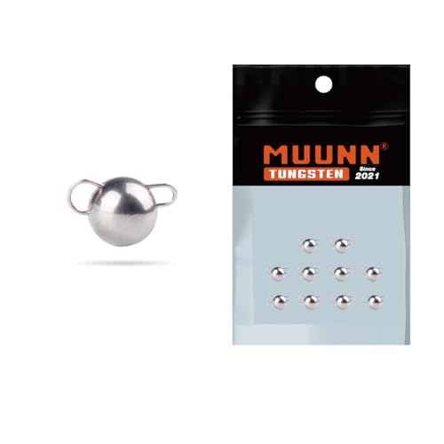 Tungsten Cheburashka Weights, Tungsten Free-Swinging Cheb Rig Weights for Finesse Rigging, Multiple, Plain - size: 5.0g - 10 Pack
