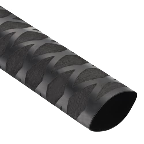 DMiotech Heat Shrink Sleeve Wrap Tubing x Tube Tubing for Fishing Rod Grips and Other Grips, Non Slip - Insulation - Waterproof 40'' Lengths, Dia 30mm Black - color: Black, size: Dia 30mm