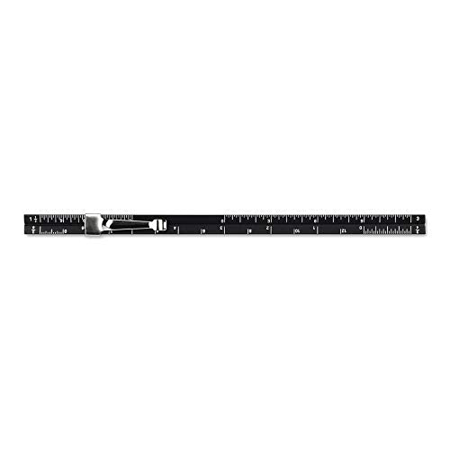 Alumicolor Aluminum Architect Pocket Drafting Scale With Clip, 6IN, Black - color: Black, size: 6 Inch, style: Architecht With Clip