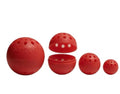 Karpela Bait Matrix Shell (Set of 4) – Protective Shell for Soft Bait & Liver – Turtle & Crawfish Resistant – Carp & Catfish Rig - color: Red, size: Small Hole
