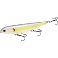 LUCKY CRAFT Sammy 105 Topwater Fishing Lures, 3 Hook, 4-1/8" Floating Freshwater Trout and Bass Lures, Walk-the-Dog Tournament Bait, Bass Fishing Gear and Tackle Box Accessories - color: 250 Chartreuse Shad