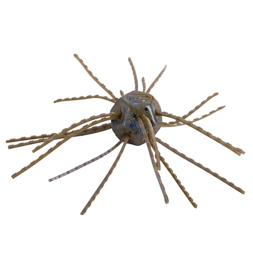 Strike King Tumbleweed Floating Fishing Lure, Finesse Creature Bait, 3-Inches, 4-Pack - color: Blue Craw