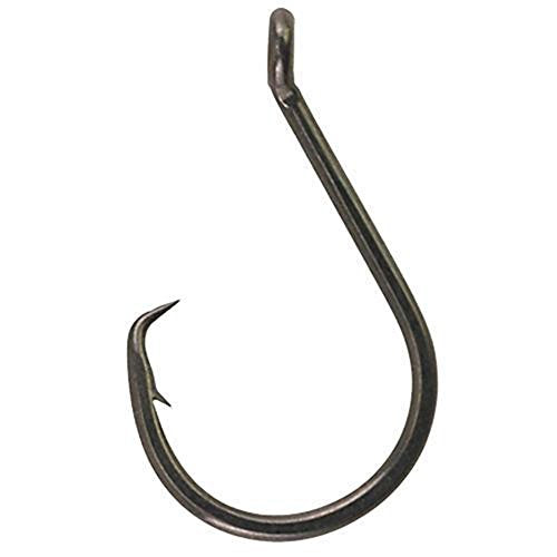 Berkley Fusion19 Wide Gap Live Bait Hooks, Size 4 Fishing Hooks, Needle Point with SlickSet Coating for Easy Penetration, Forged for Added Strength - color: Smoke Satin, size: 7, style: Fusion19 Circle Hooks