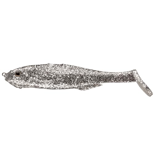 Strike King Final Copy Weedless Fishing Lure, Pre-Rigged Soft Plastic Swimbait - color: Carolina Chrome, size: 6"