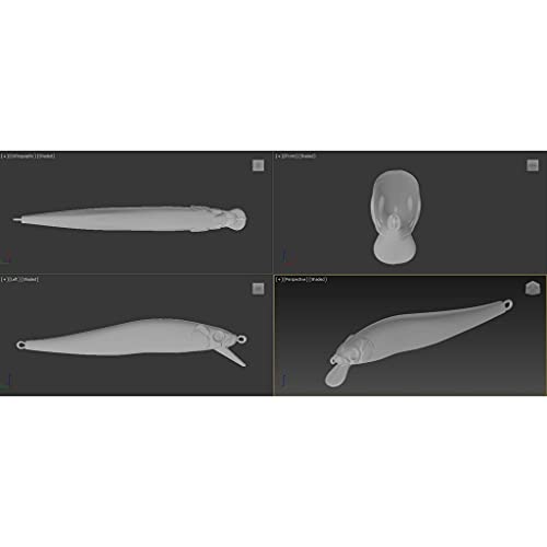 Blank Unpainted Minnow Crankbait Topwater Lipless Jerkbait Fishing Lures - color: UPM680P10