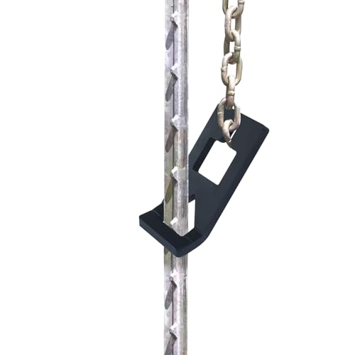 Heavy-Duty Steel T-Post Puller Plate, T Post Puller Fence Post Puller, T Post Puller Tool (Replace S16110400) - Works with Tractor Buckets, Chains, Jacks, or S-Hooks for Quick T-Post Removal