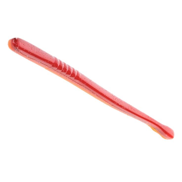 Strike King KVD Filler Worm Soft Bait Fishing Lure - color: Fire Crawler