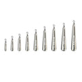 Tungsten Free Rig Weights,10Pcs Drop Shot Rig Weights Tungsten Fishing Sinkers, More Compact Than Lead Weights, Tie on Connect - size: 3/8oz - 10 Pack, style: Plain
