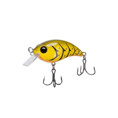 Bill Lewis ATV Squarebill Crankbait Fishing Lifelike Freshwater & Saltwater Lure with Mustad Triple Grip Hooks - color: Green Pumpkin Craw
