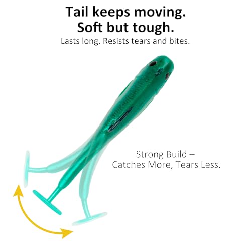 5/6Pcs Pre-Rigged Soft Plastic Lures, Paddle Tail Swimbait, Jig Heads for Bass, Walleye, Pike, Trout, Redfish Fishing - color: 5Pcs Pre-Rigged Paddle Tails