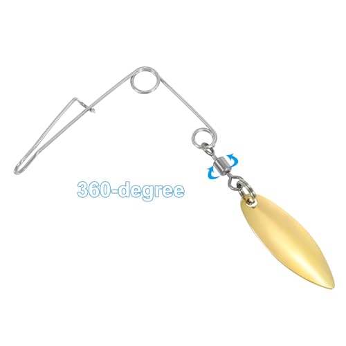 PATIKIL Fishing Spinnerbait Wire with Blade, Willow Leaf - size: Medium