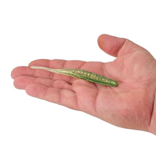 Berkley PowerBait Saltwater Bonga Stick Fishing Soft Bait, Irresistible Scent and Flavor, Ideal for Bass, Redfish, Trout and More - color: Swamp, size: 5"