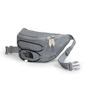 THE NORTH FACE Jester Lumbar Pack | Fanny Pack With Water Repellent Finish, 2.2 Liters, Crossbody Adjustable Strap - color: Mid Grey Dark Heather/TNF Black