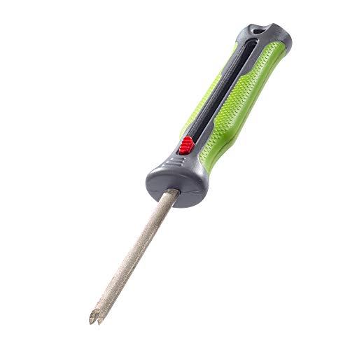 Smith’s Mr. Crappie 51195 Fish Pick and Hook Sharpener – Retractable Sharpening Rod – Diamond Hook Sharpening Groove– Fish Hook Remover – Knife Sharpener – Ergonomic Handle – Fishing Accessory