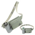 Waist Pack with Water Bottle Holder for Men Women Waist Bag Running Waist Pack Waterproof for Outdoor Travel Cycling Climbing Walking Fit All Phones (Bottle Not Included) (Mint Green) - color: Mint Green