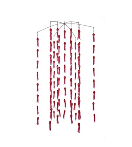 Squidnation Fat Daddy 6 Arm Stainless Steel Rubber Squid Dredge Marlin Fishing | Fishing Dredge | - color: Pink