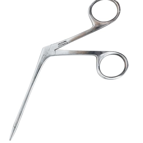 ADROIT 3.5" Angled Alligator Hemostat Forceps | 6" Total Length | Stainless Steel | Serrated Grip | Multifunctional Design | Lightweight & Durable - size: 3.5", style: Alligator