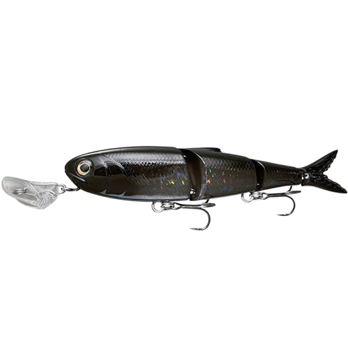 Headbanger Spitfire Topwater Fishing Lure (4-1/2" & 6-1/2") - color: Black, size: 4-1/2"