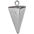 Triangle Fishing Weights 4-Sided Pyramid Sinkers Lead Fishing Weights and Sinkers for Saltwater Ocean Surf 1oz-32oz/2LB - size: 3oz-6pack