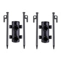 Portable Tent Holder Camping Tent Pole Holder Comes with 4 Ground Nails Tent Fixed Tube Pole Stand for Camping Fishing Hiking
