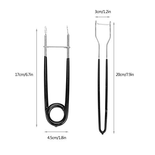 Tbest Jaw Spreader for Pike,Fish Mouth Spreader,Stainless Steel Fish Hook Remover Extractor Mouth Opener Jaw Spreader Hook Remove Saltwater Fishing Tool Set Kit Fishing Jaw Spreader
