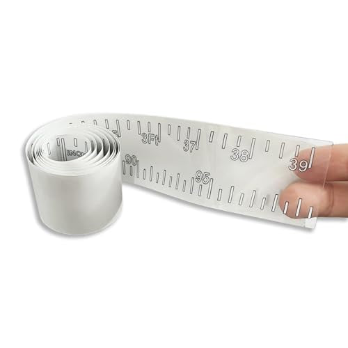 Fish Measuring Ruler Sticker, 39inch Fish Measuring Tape Waterproof Adhesive Fish Ruler for Boat Clear Tape for Kayak, Fishing Rod, and Workbench