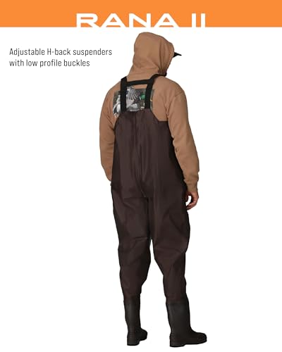 FROGG TOGGS Men's Rana II PVC Waterproof Fishing Bootfoot Chest Wader for Fishing, Felt - color: Felt, size: 12