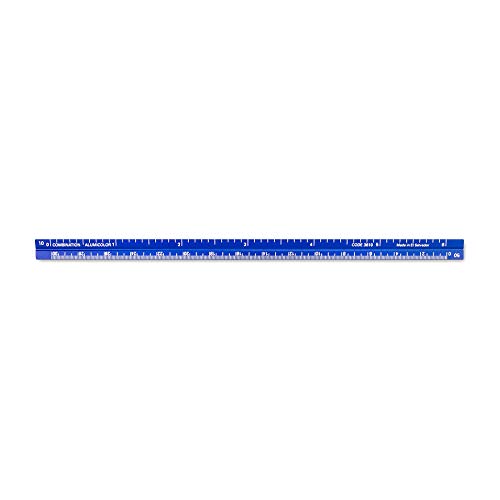 Alumicolor 3610-5 Aluminum Combination Pocket Scale, 6IN, Blue - color: Blue, size: 6 Inch, style: Combination