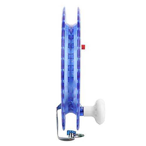 Dilwe Fishing Line Reel, ABS Multifunction Sea Fishing Wheel Hand Wire Wrapping Fly Line Fishing Reel Accessory - color: Blue