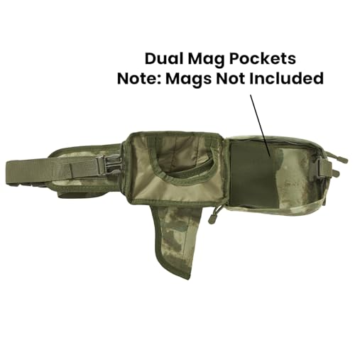 Concealed Carry Fanny Pack, Tactical Waist Bag | Tactical fanny pack with concealed gun holster for running & EDC. CCW waist bag for men and women, Light Multicam Camo - color: LIGHT MULTICAM CAMO
