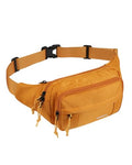 WATERFLY Fanny Pack Waist Packs: Large Crossbody Fanny Packs for Women Men with 5 Zipper Pockets Adjustable Strap Waist Bags Hip Pack for Traveling Cycling Running Hiking-Tan - color: Tan