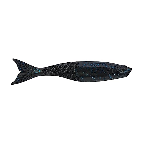 Berkley PowerBait PowerStinger Fishing Soft Bait - color: Black Blue Fleck, size: 3 1/2"