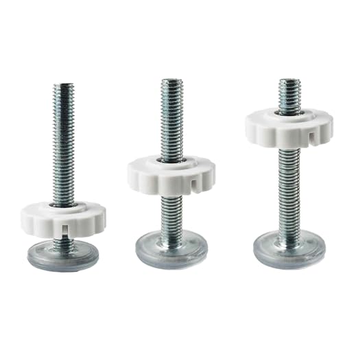 4Pcs M10 (10mm) Baby Gate Threaded Spindle Rod Replacement Parts Kit for Pressure Mounted Pet Safety Gates Stair Gates Hardware Accessories White（100mm in Length） - size: 10mm*100mm