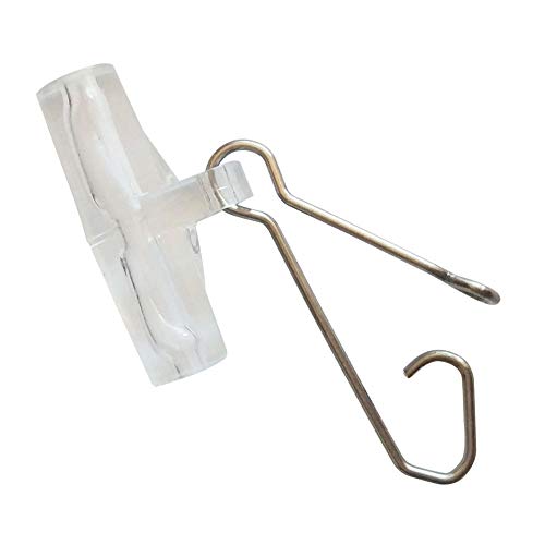 25/50/100 PCS Fishing Line Sinker Slides Duo Lock Snaps High Strength Stainless Steel Sinker Slider Swivel Snap Kit Fishing Tackle - color: Clear, size: 25 Pieces
