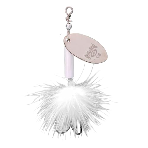 Strike King Bitsy Spinner Wire Bait - color: 204 - White, size: 1/8 oz