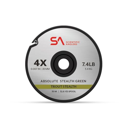 Scientific Anglers Absolute Trout Fly Fishing Tippet 3 Pack - color: Stealth Green, size: 4/5/6X Kit