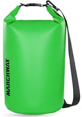 MARCHWAY Floating Waterproof Dry Bag Backpack 5L/10L/20L/30L/40L, Roll Top Sack Keeps Gear Dry for Kayaking, Rafting, Boating, Swimming, Camping, Hiking, Beach, Fishing - color: Green, size: 5L